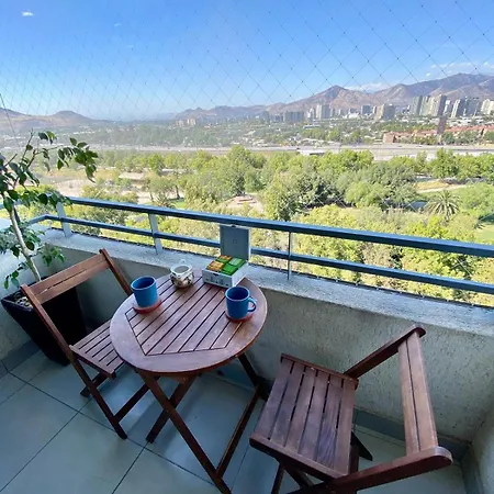 Great View Of Santiago City Near Of Subway Station